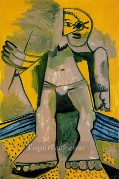 Baigneur debut 1971 Cubismo Pinturas al óleo